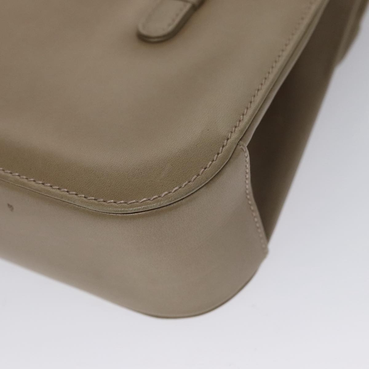GUCCI Hand Bag Leather Beige - 12