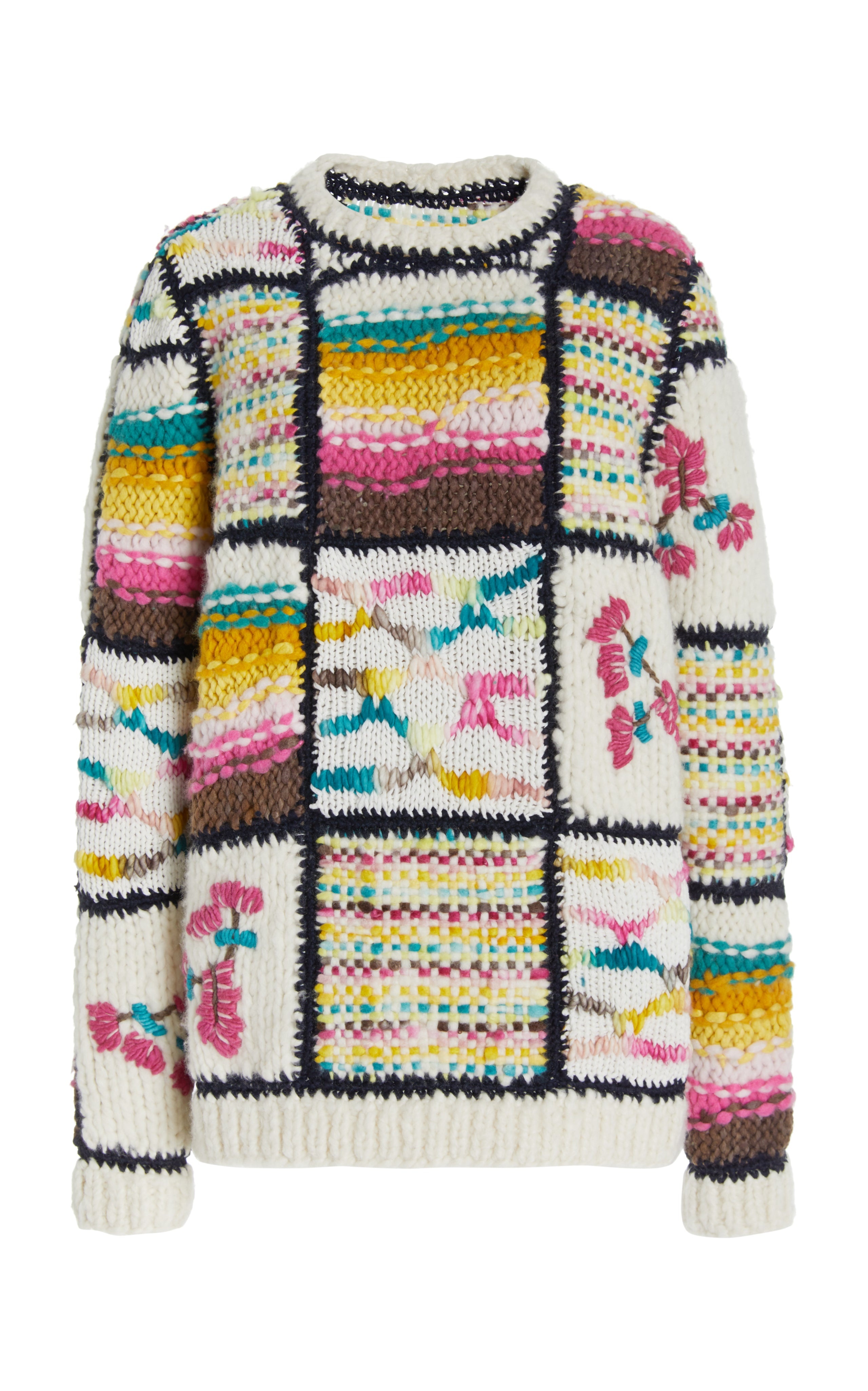 Lawrence Patchwork Sweater in Welfat Cashmere - 1