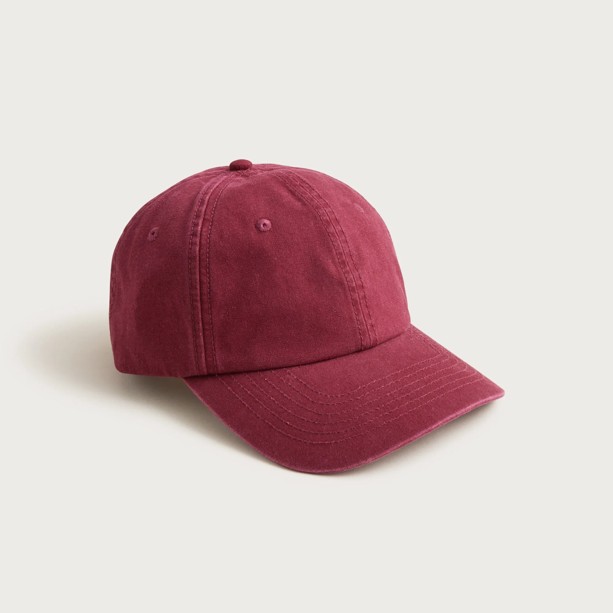 Washed canvas baseball cap - 1
