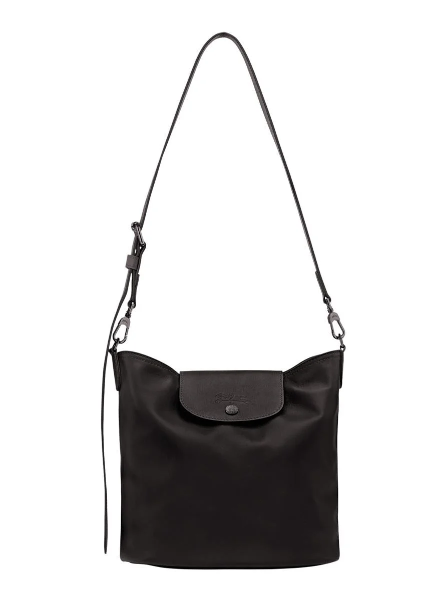 Longchamp 'Le Pilage Xtra' Black Medium Shoulder Strap With Removable Shoulder Strap And Embossed Lg - 1