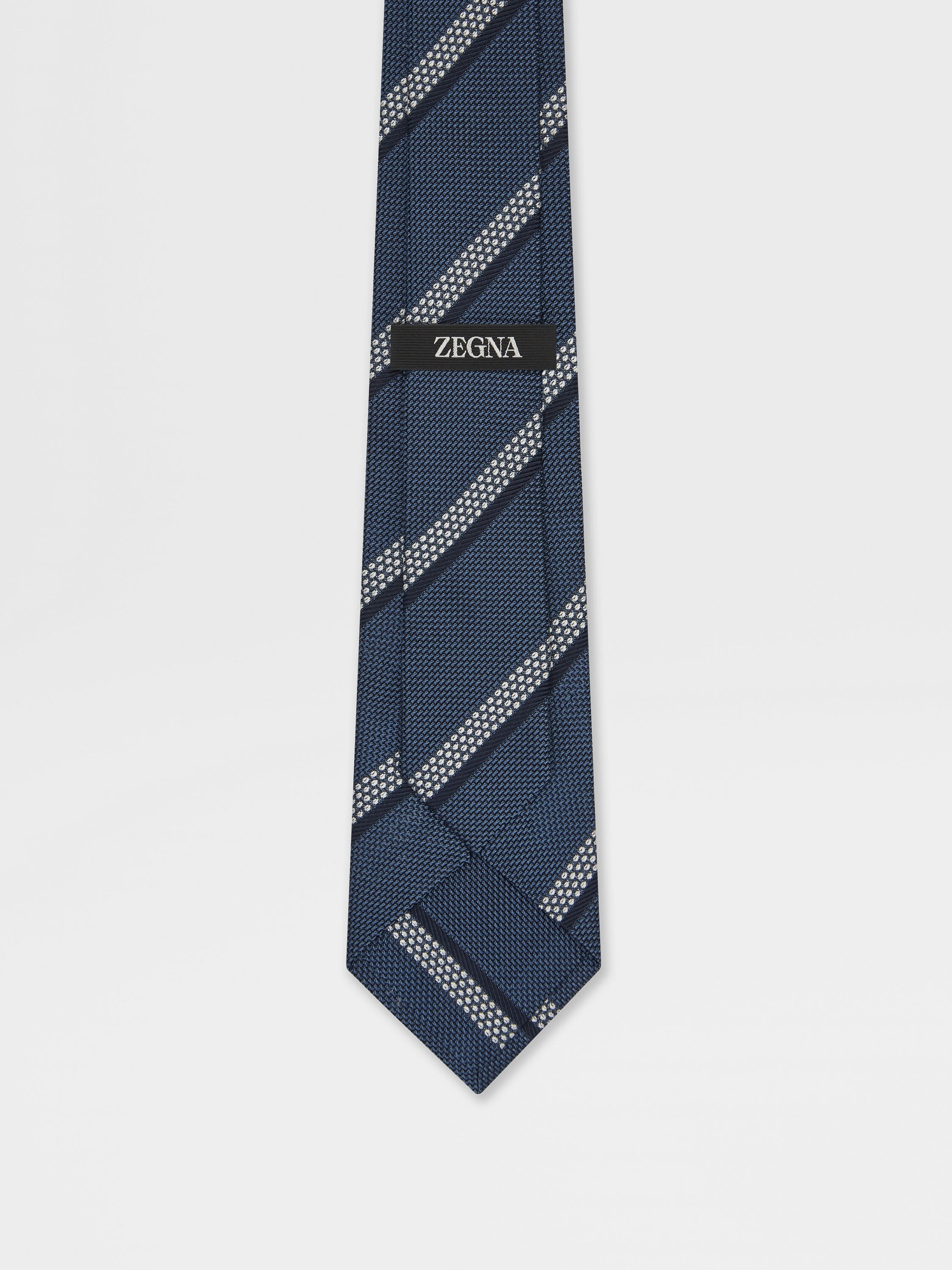 LIGHT BLUE SILK TIE - 3