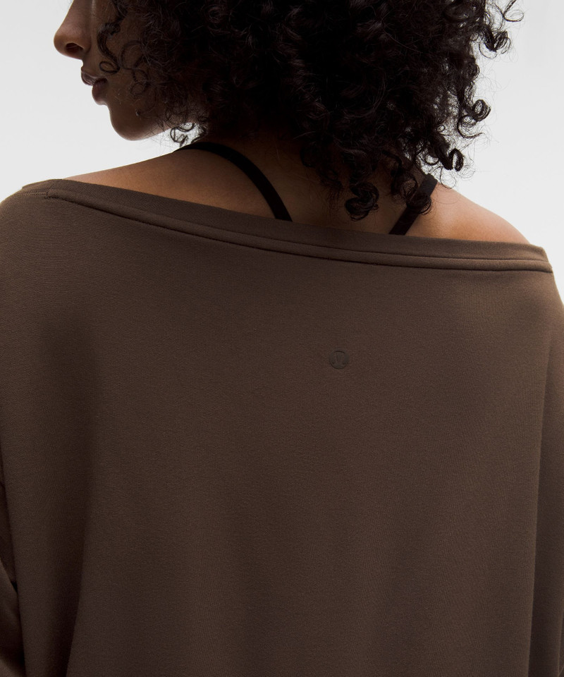BeCalm Oversized Boatneck Long-Sleeve Shirt 5