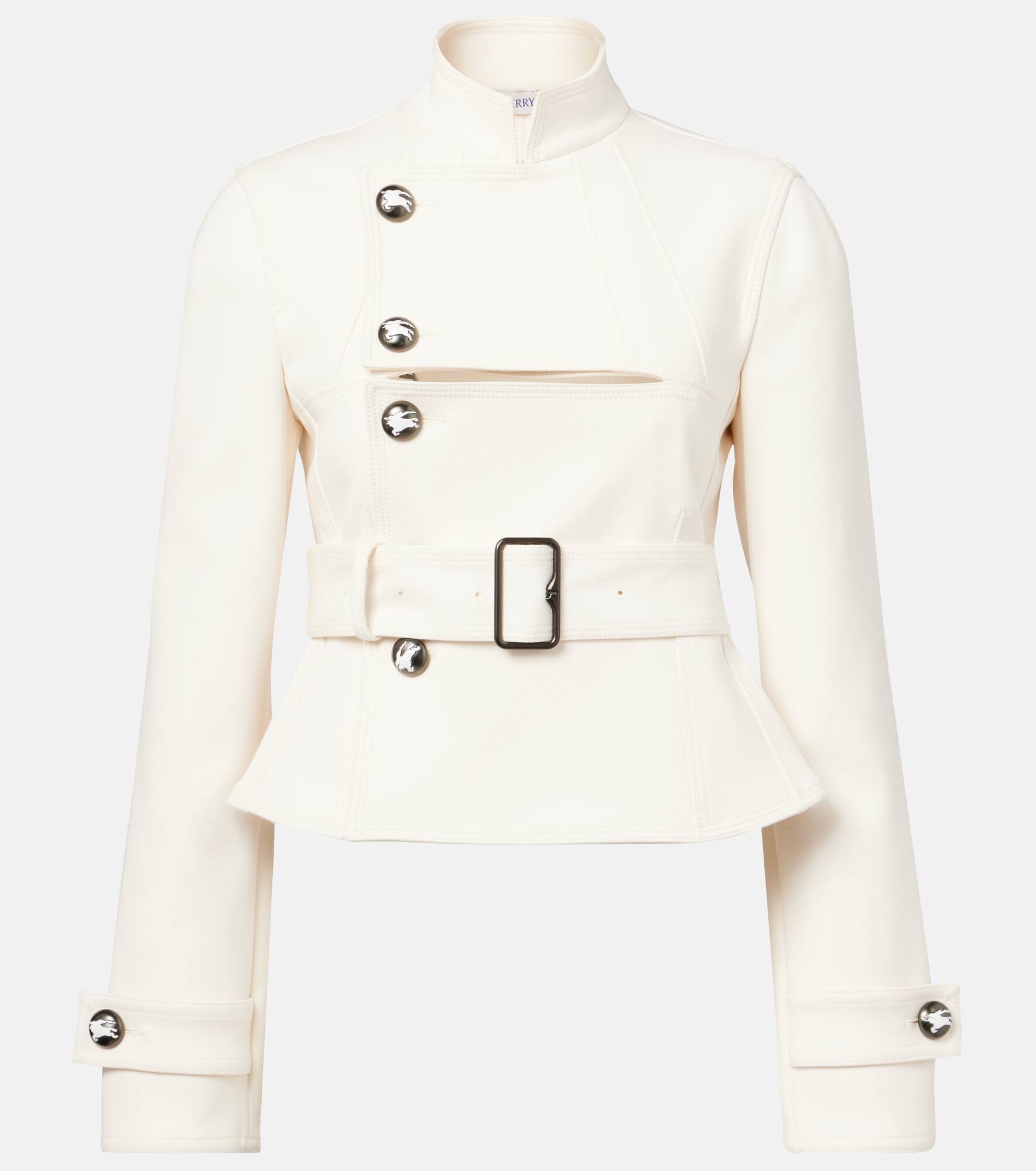 Belted cutout jacket - 1