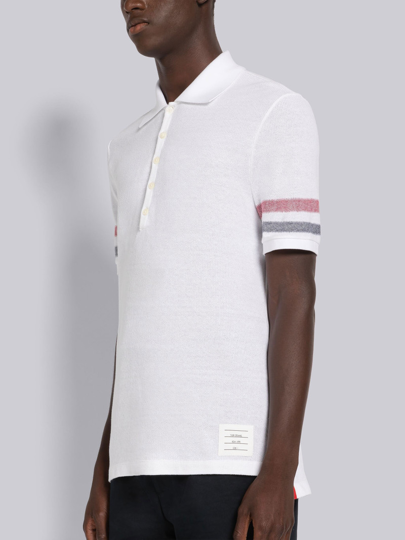 Thom Browne RWB Stripe cotton polo shirt outlook