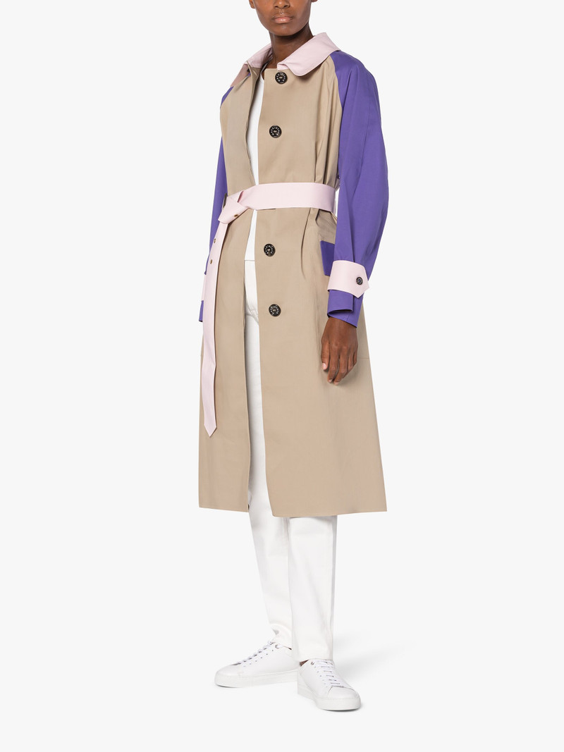Mackintosh KNIGHTSWOOD FAWN BONDED COTTON COLOURBLOCK TRENCH COAT outlook