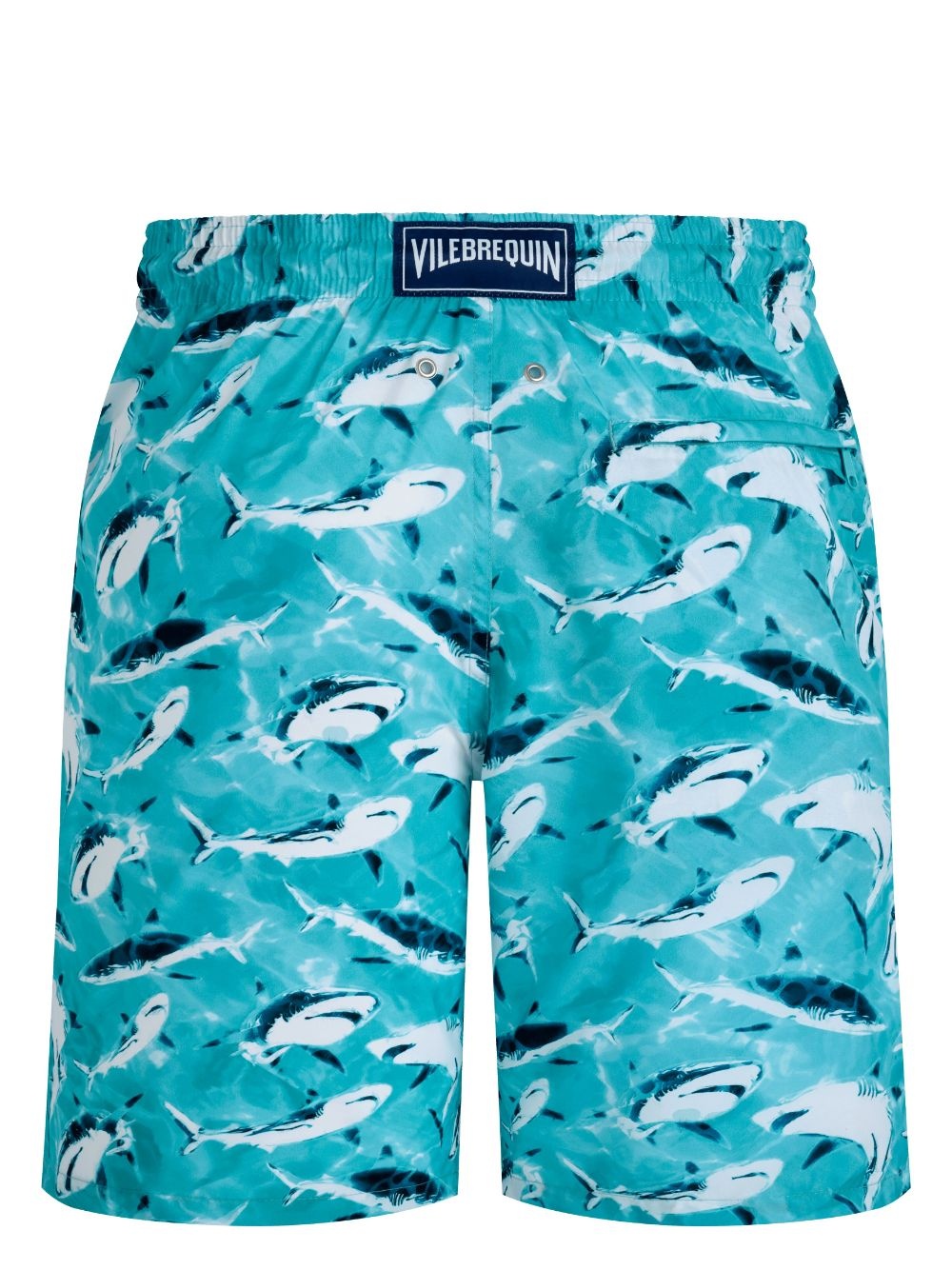 shark-print swim shorts - 2