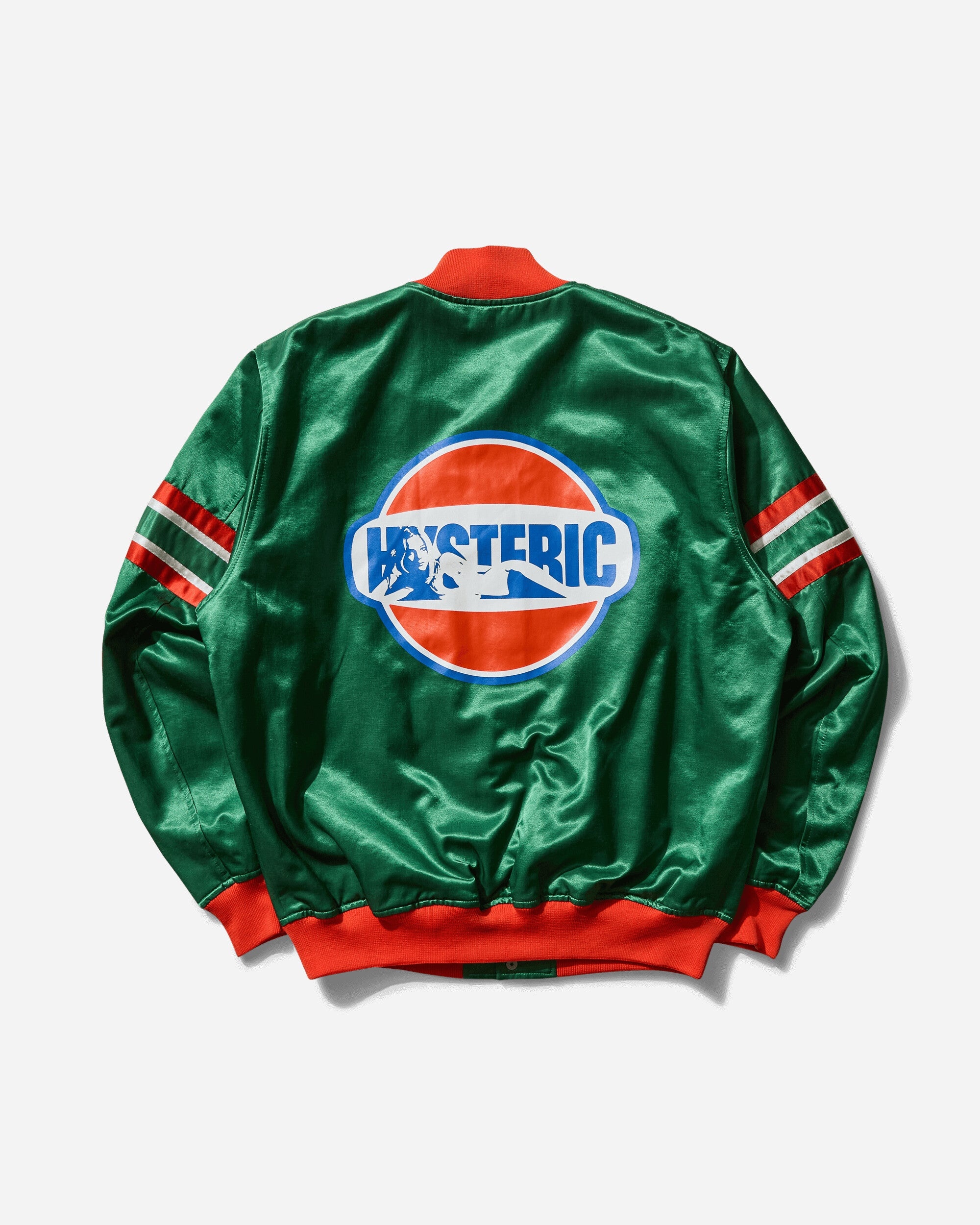 Men's Hysteric Dust Stadium Jacket Green - 2