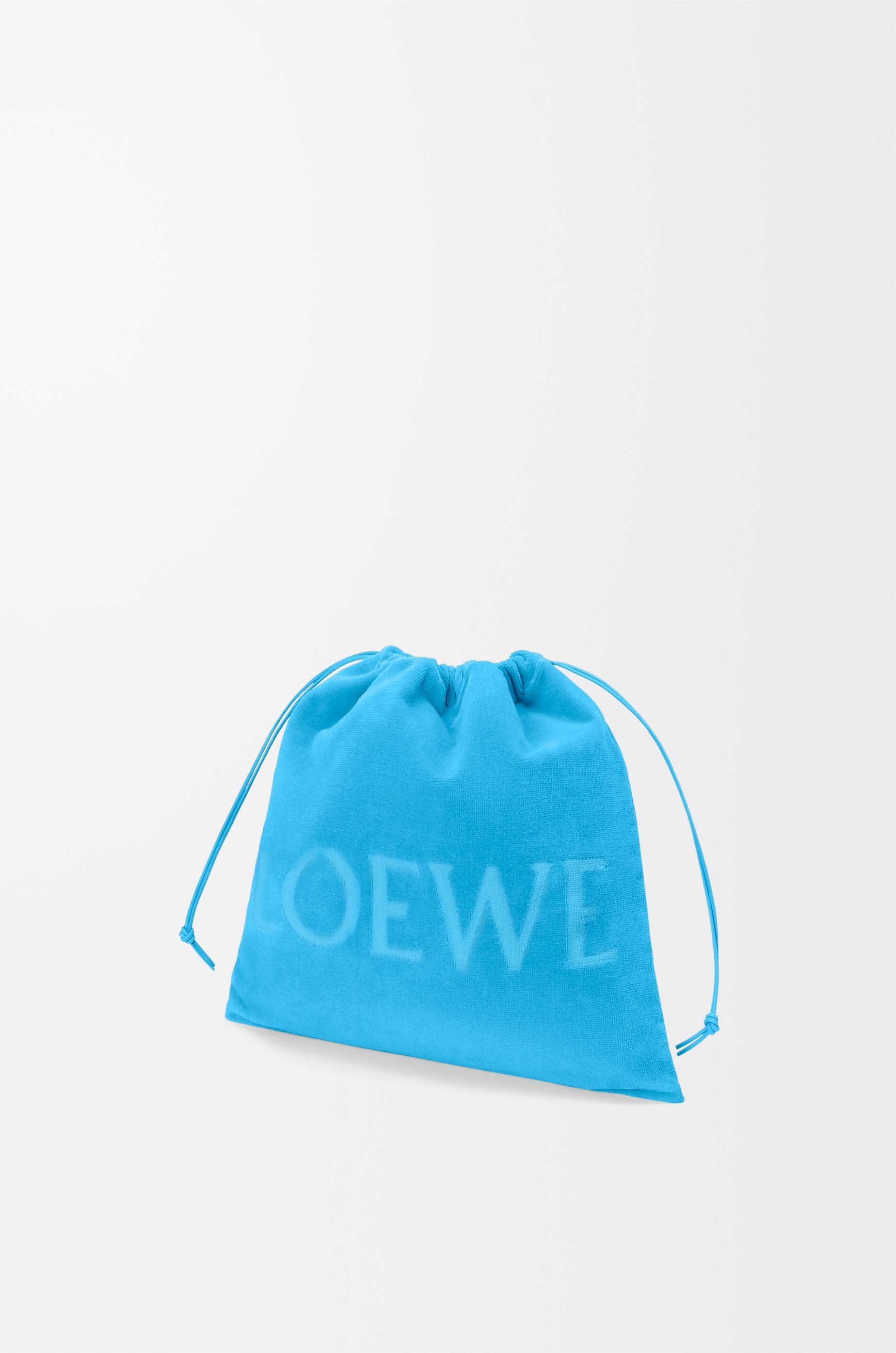 Medium Drawstring pouch in terrycloth - 2