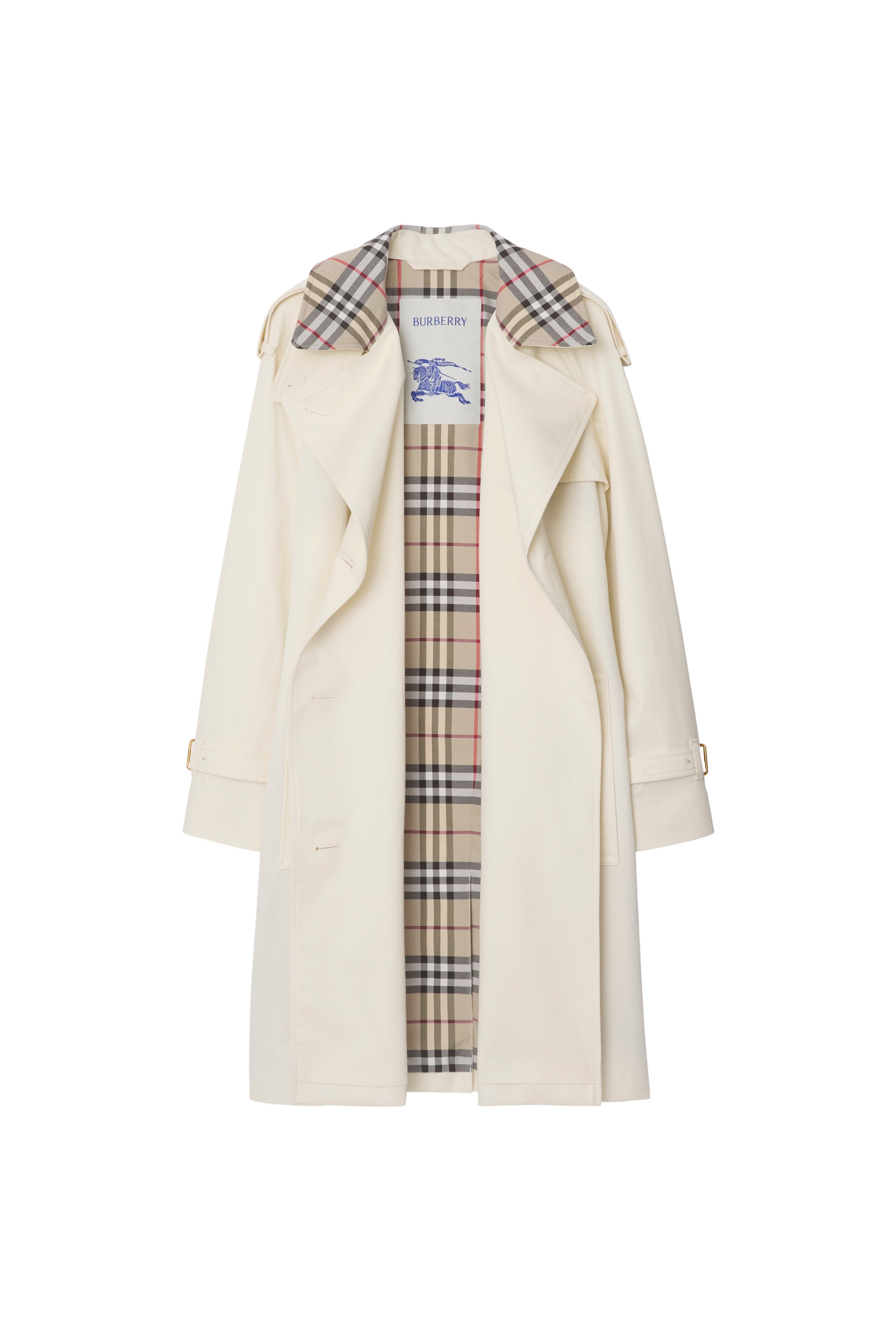 burberry Mid-length Check Collar Castleford Trench Coat in Cotton at Nordstrom - 5