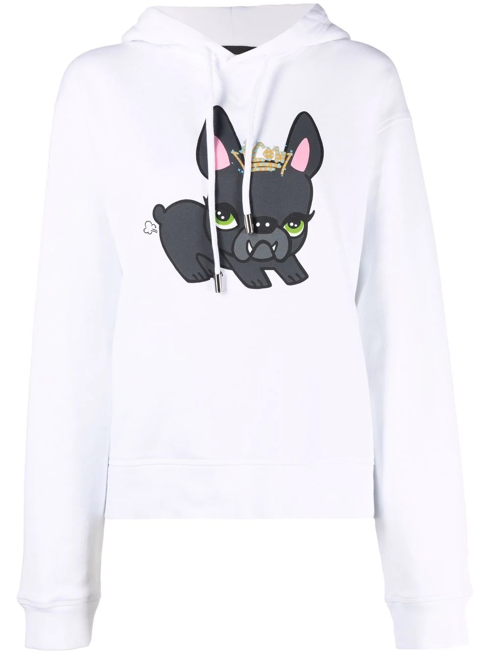 cartoon-print hoodie - 1