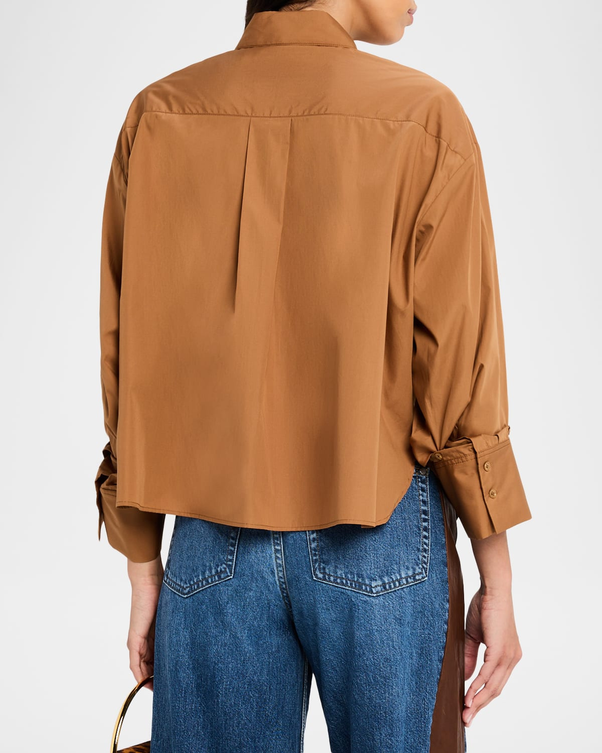 J.D. Cropped Button-Front Shirt - 3
