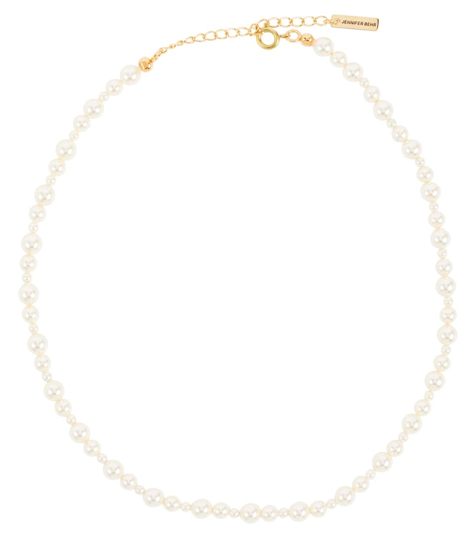 Bailey faux pearl necklace - 1