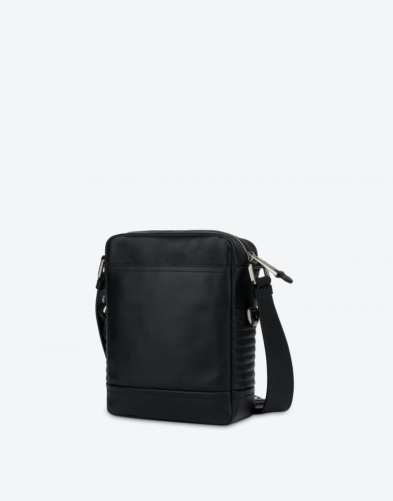 Moschino BIKER CALFSKIN SHOULDER BAG outlook