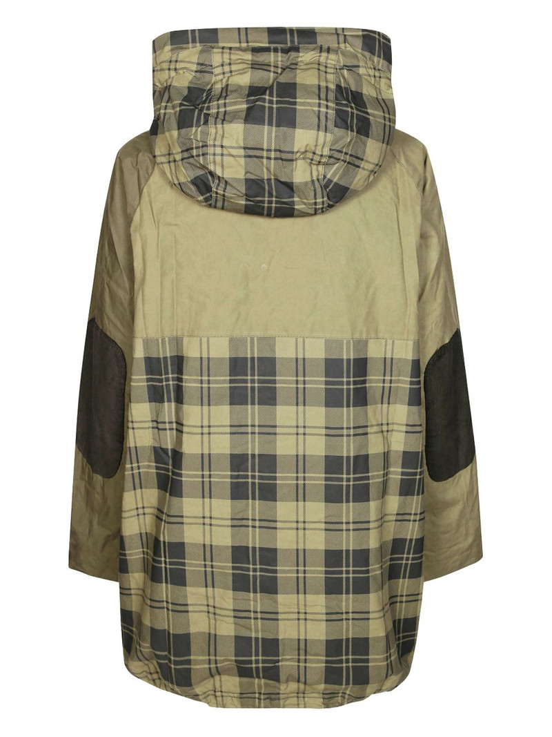 Barbour Shelley plaid-pattern parka jacket outlook