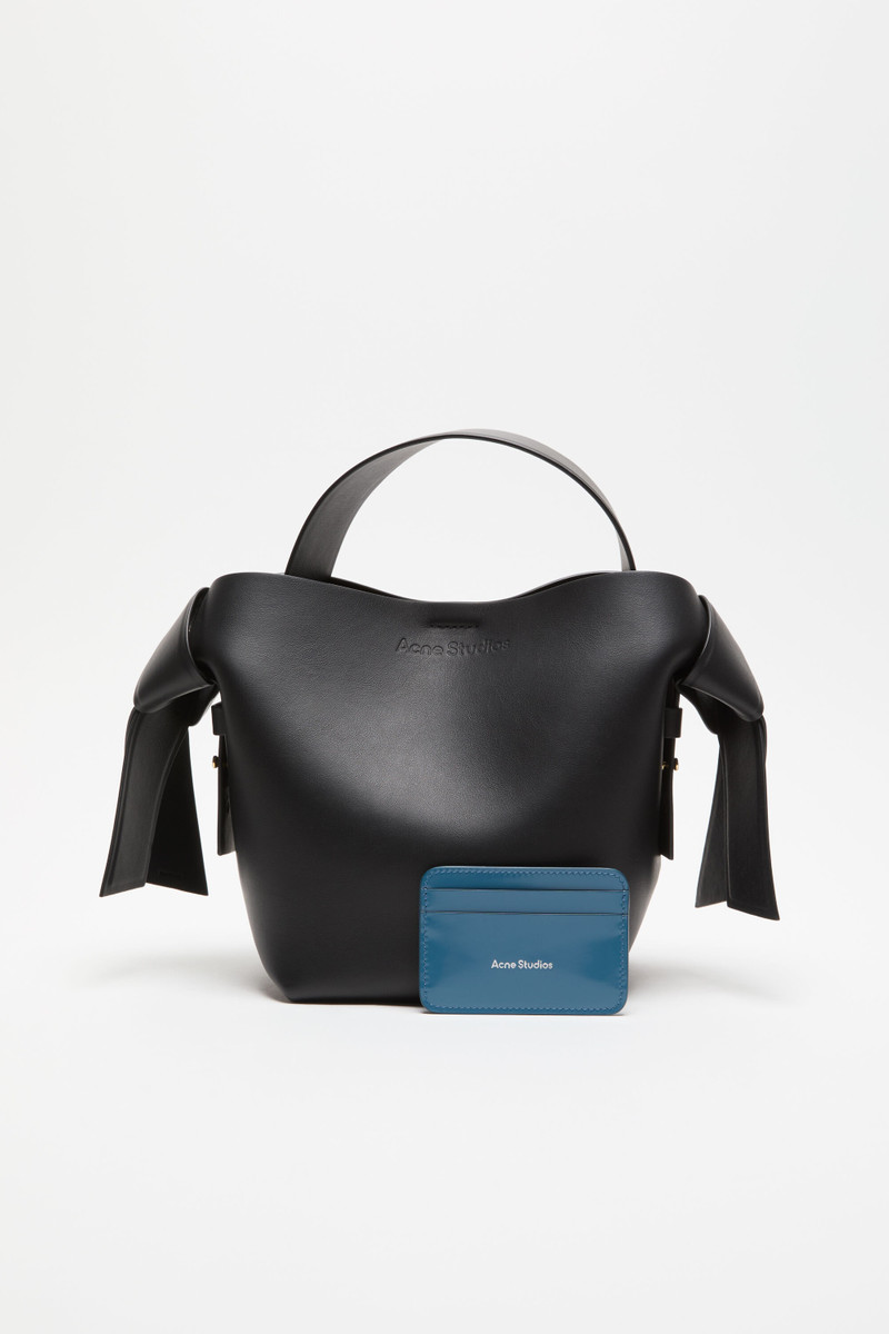 Acne Studios Leather card holder - Denim blue outlook