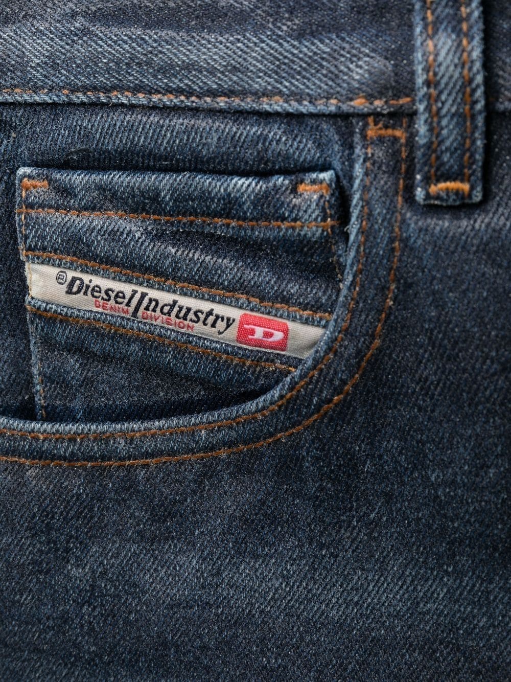 logo-patch straight-leg jeans - 6