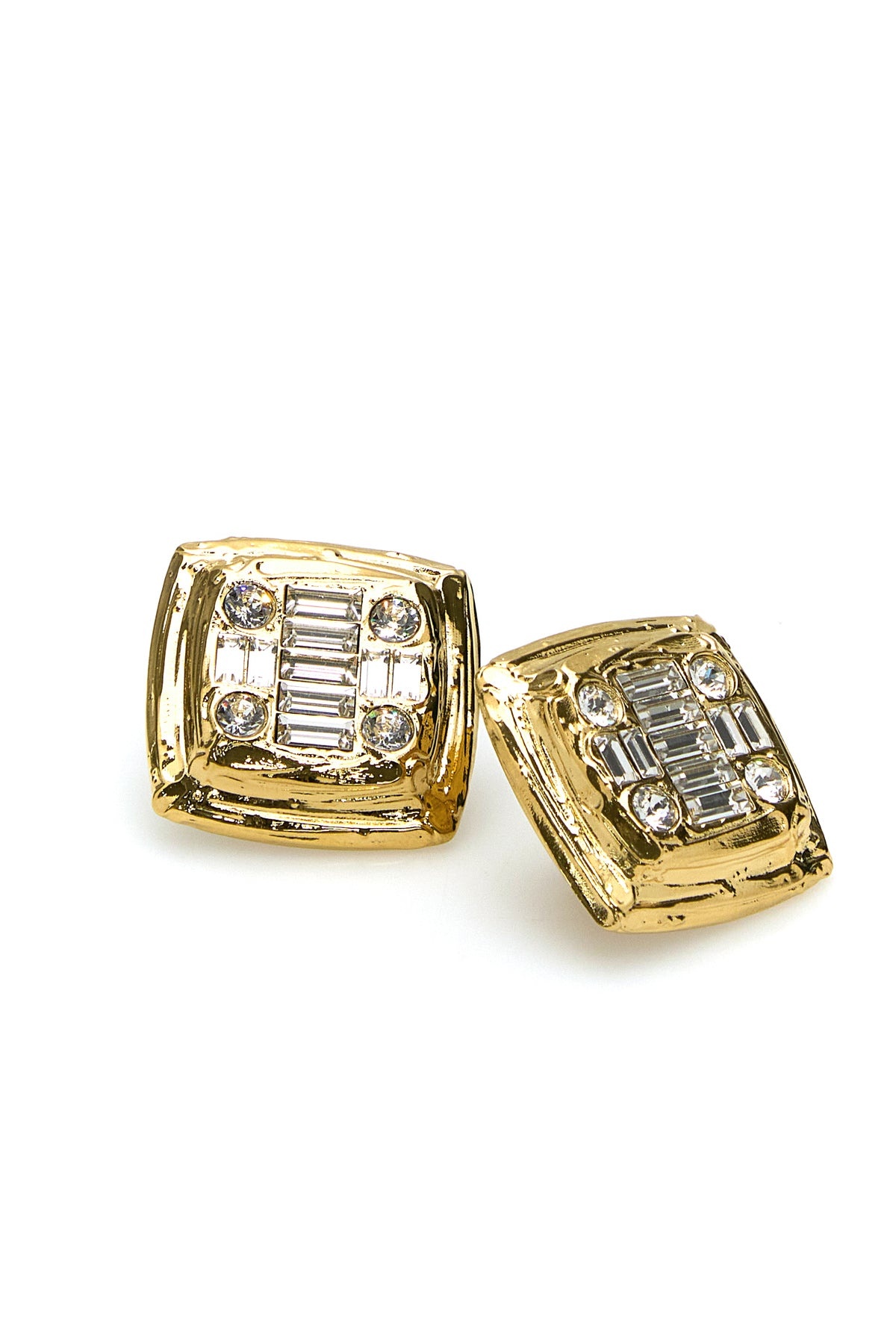Embellished metal Jeanne earrings - 2
