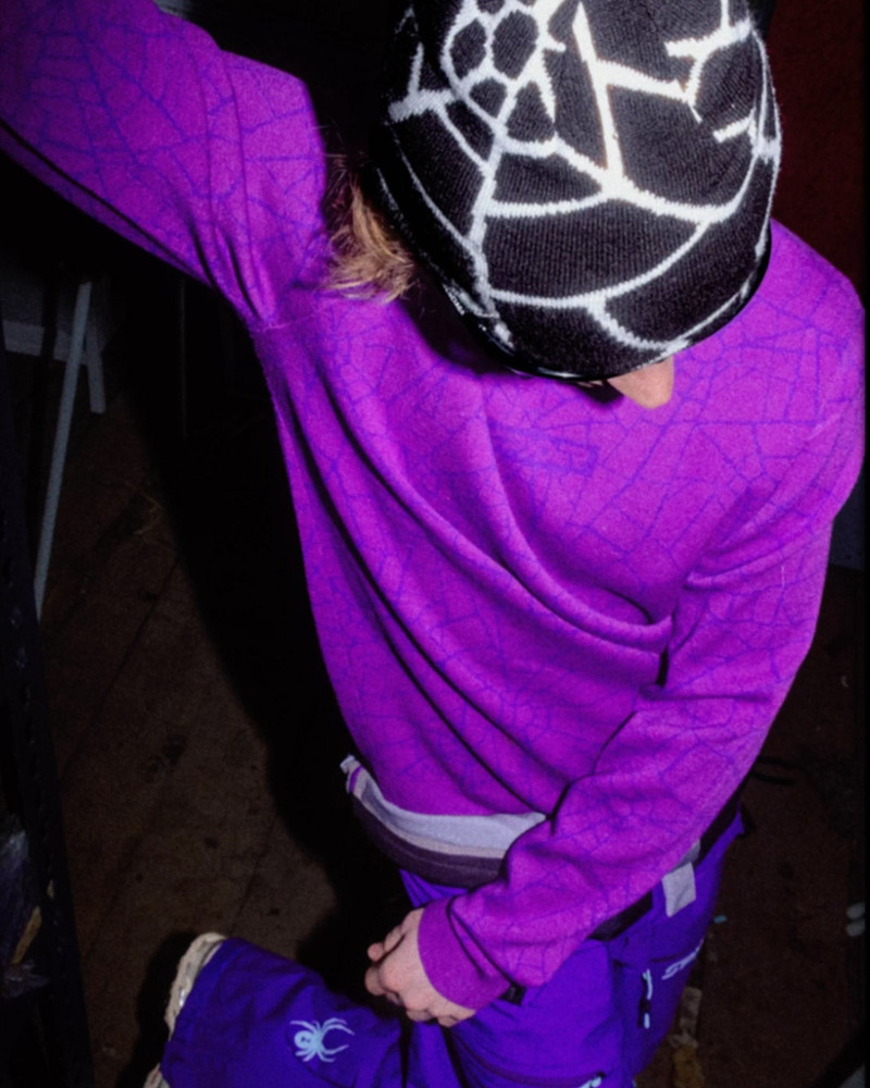 Mens Soelden Sweater - Glitch Purple 4