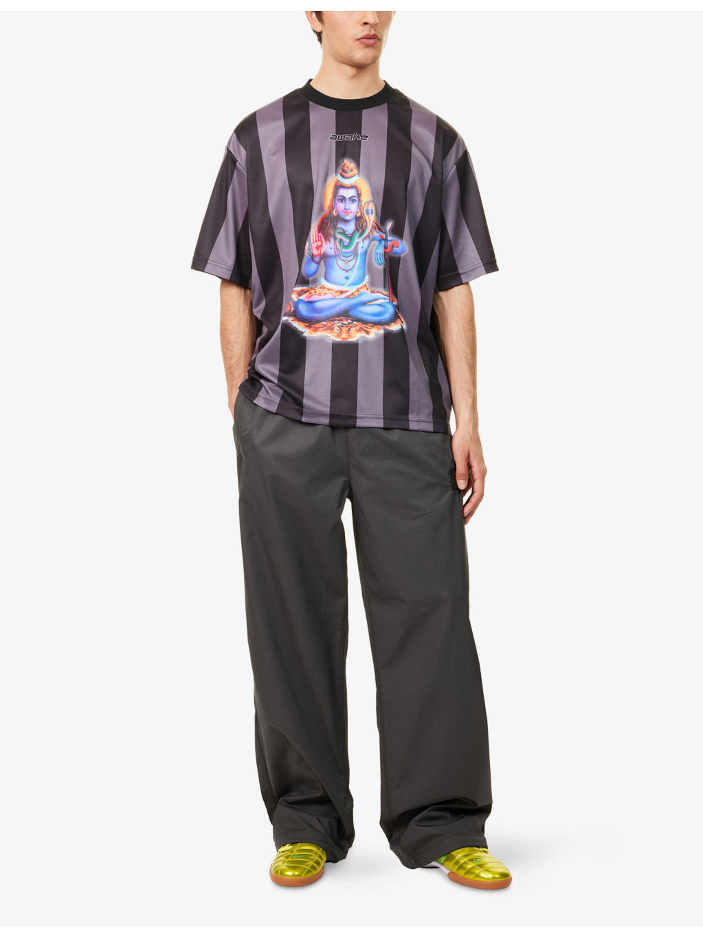 Soccer Striped Woven T-Shirt - 2
