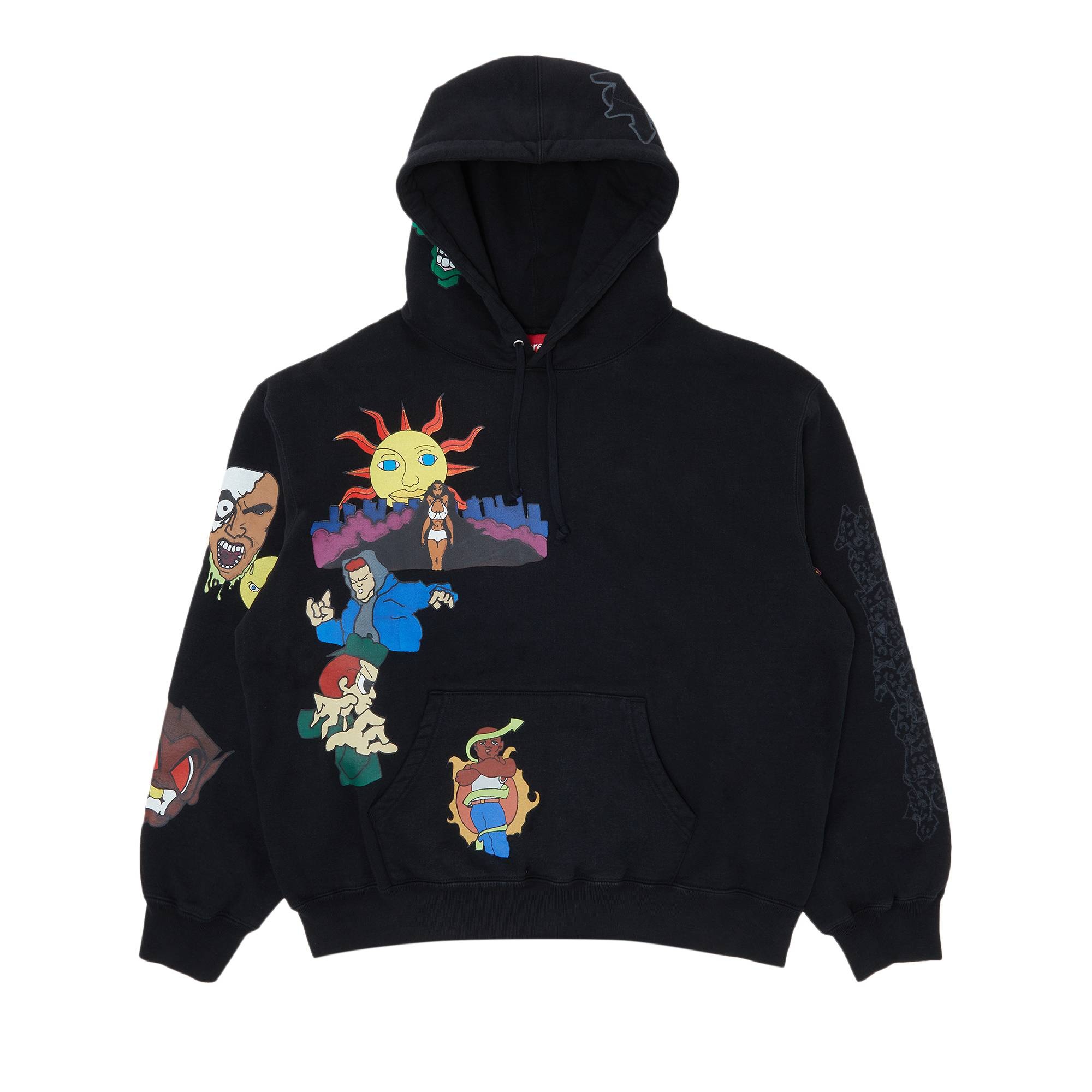 Supreme Supreme Sunrise Hooded Sweatshirt 'Black' | REVERSIBLE