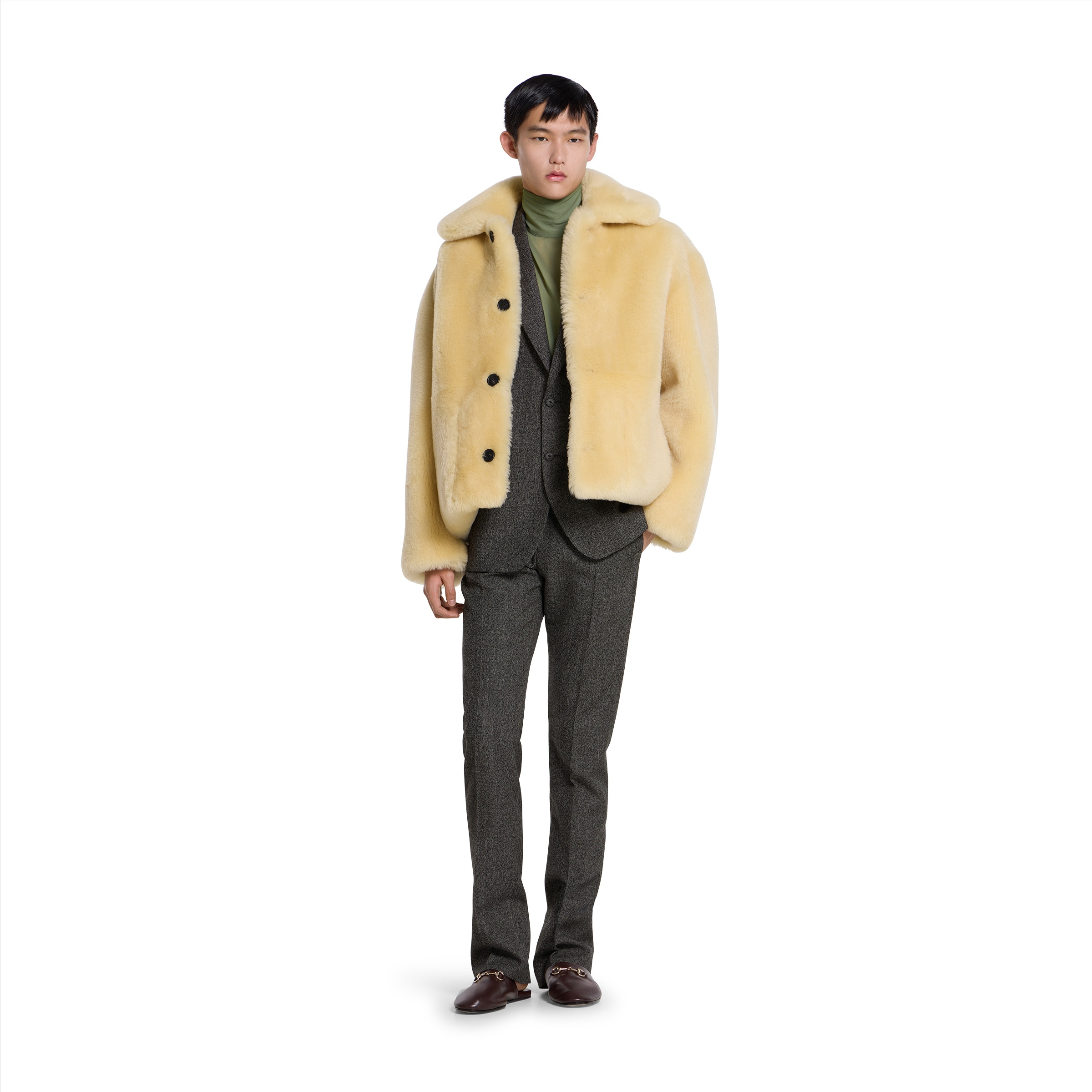 Herringbone wool mouliné jacket - 2