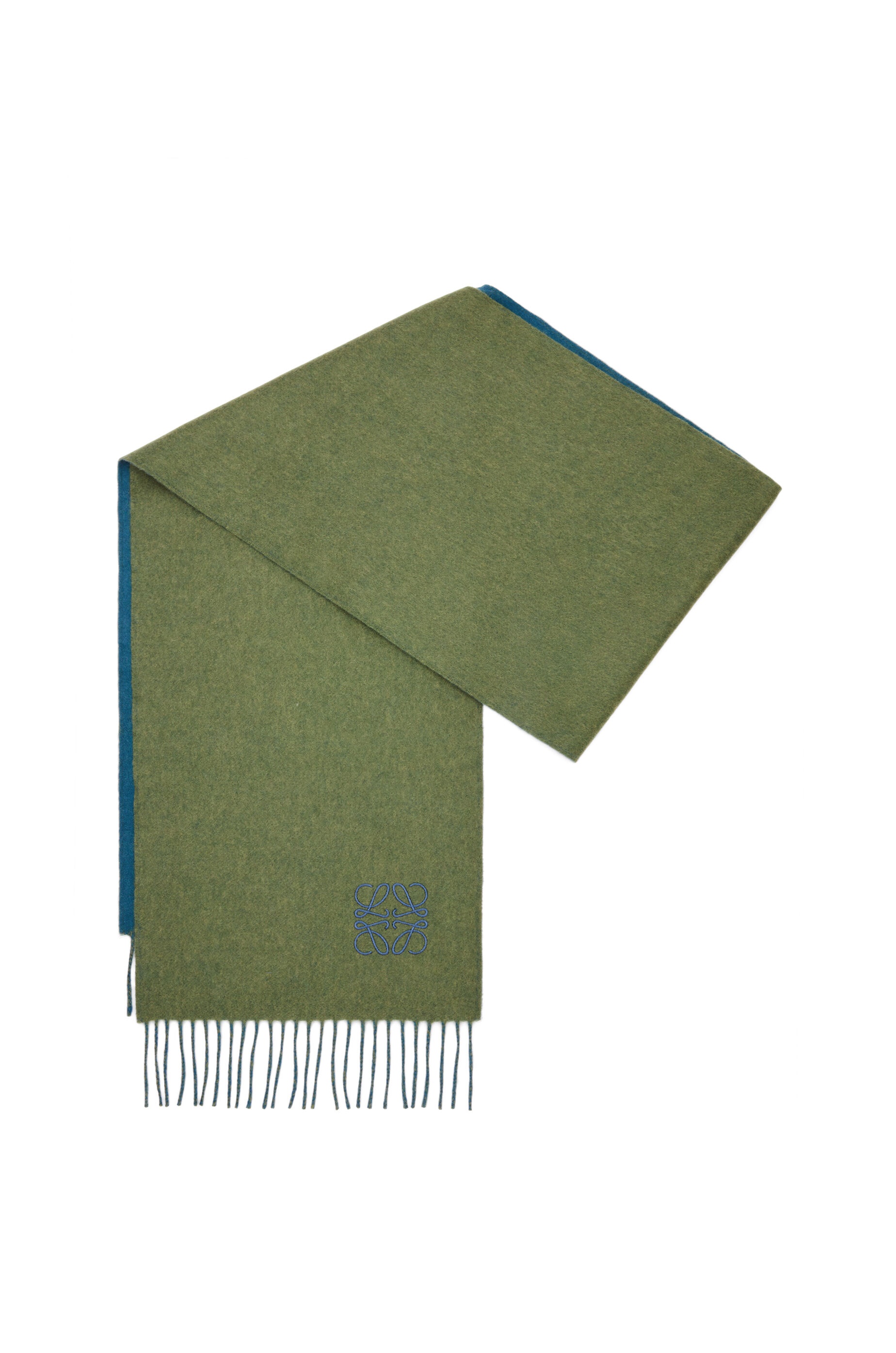 Bicolour scarf in wool and cashmere - 3