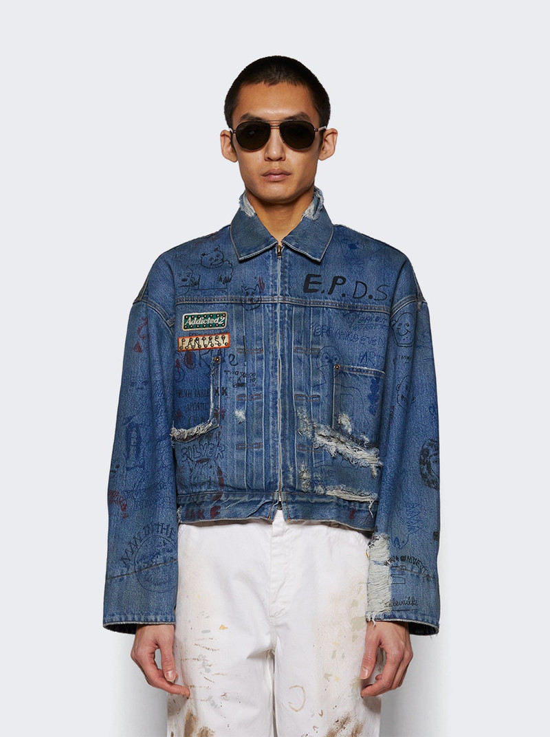 Paly Ur Fantasy Denim Jacket Blue outlook