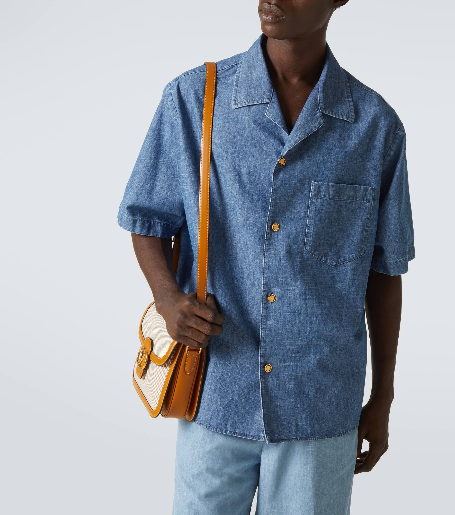 Denim bowling shirt - 5