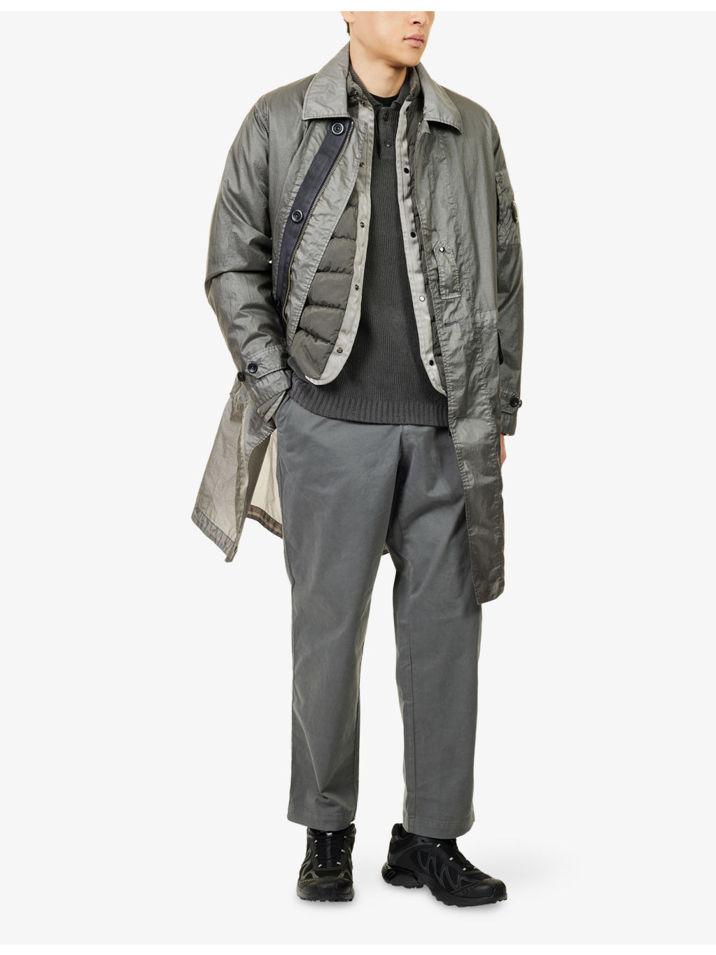 Opal Long-Length Nylon Overcoat - 2