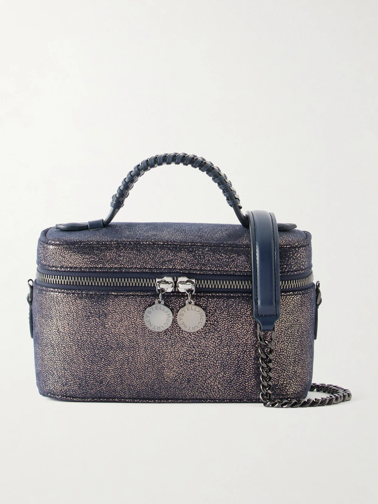 Falabella Vanity Metallic Vegetarian Suede Shoulder Bag - 1