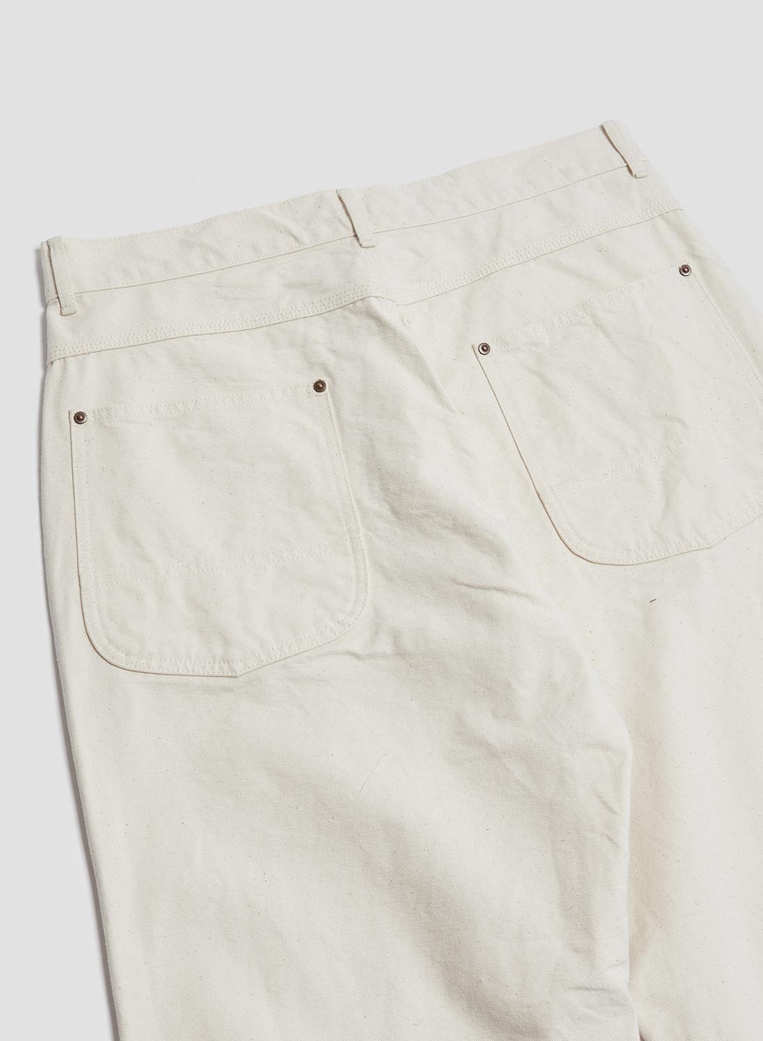 FOB Factory Cotton Duck Work Pant Ecru - 6
