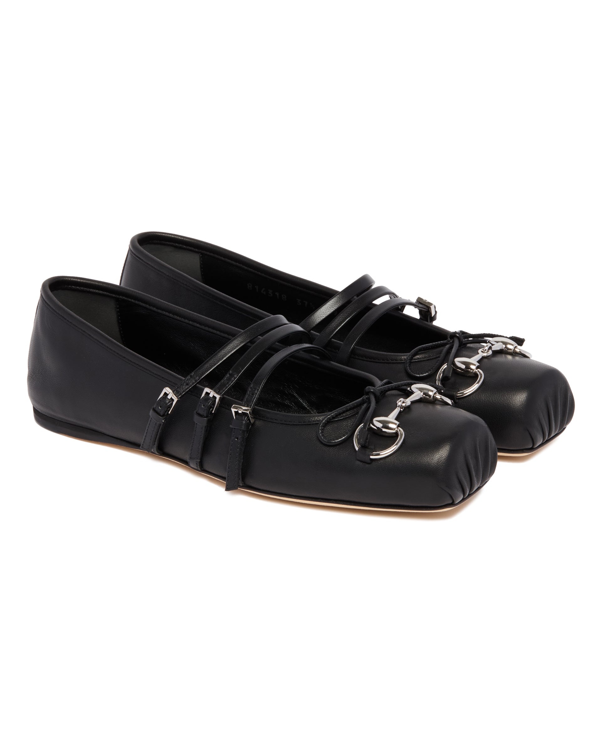 Black Morsetto Ballet Flats - 3