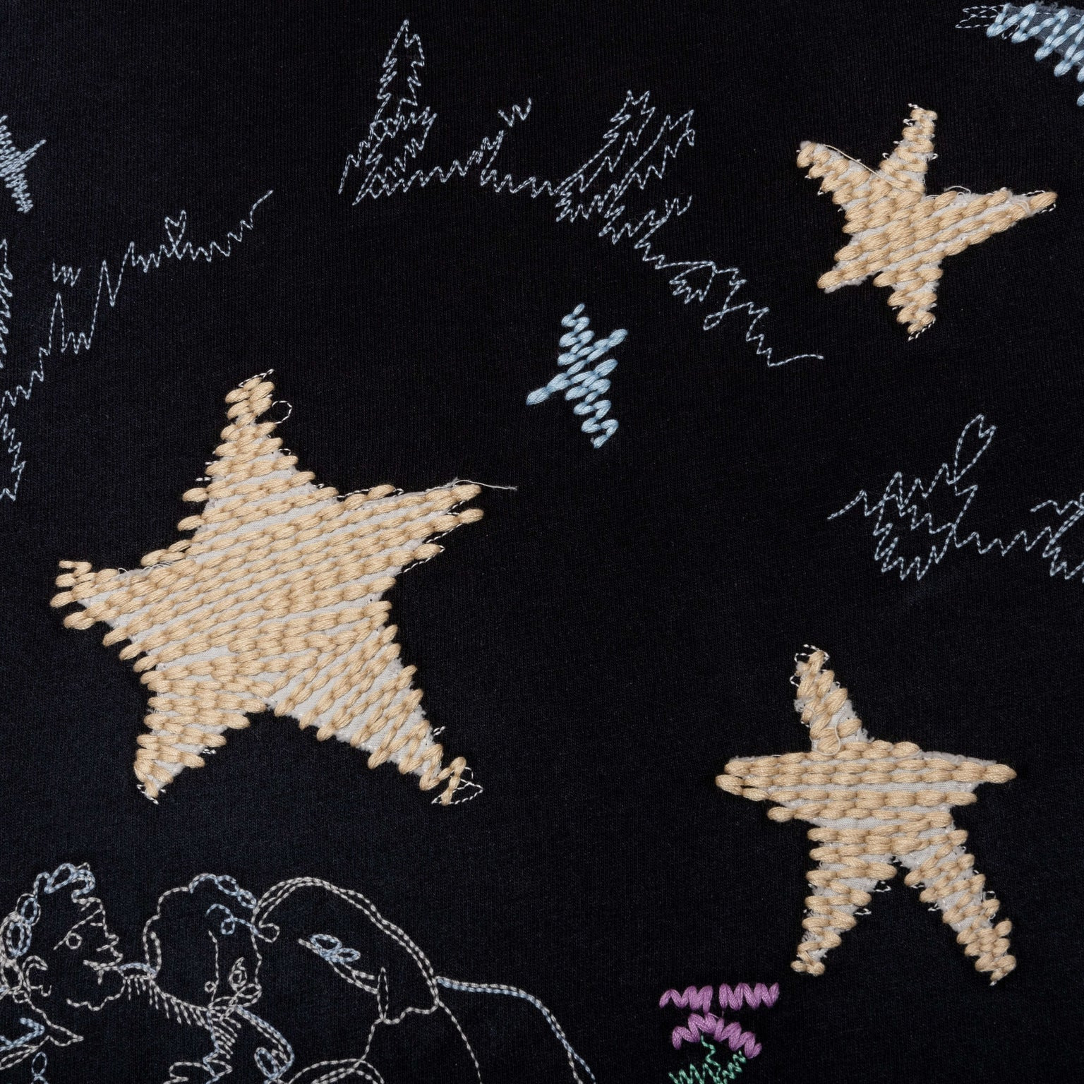 BILLION STAR T-SHIRT - WORN BLACK - 5