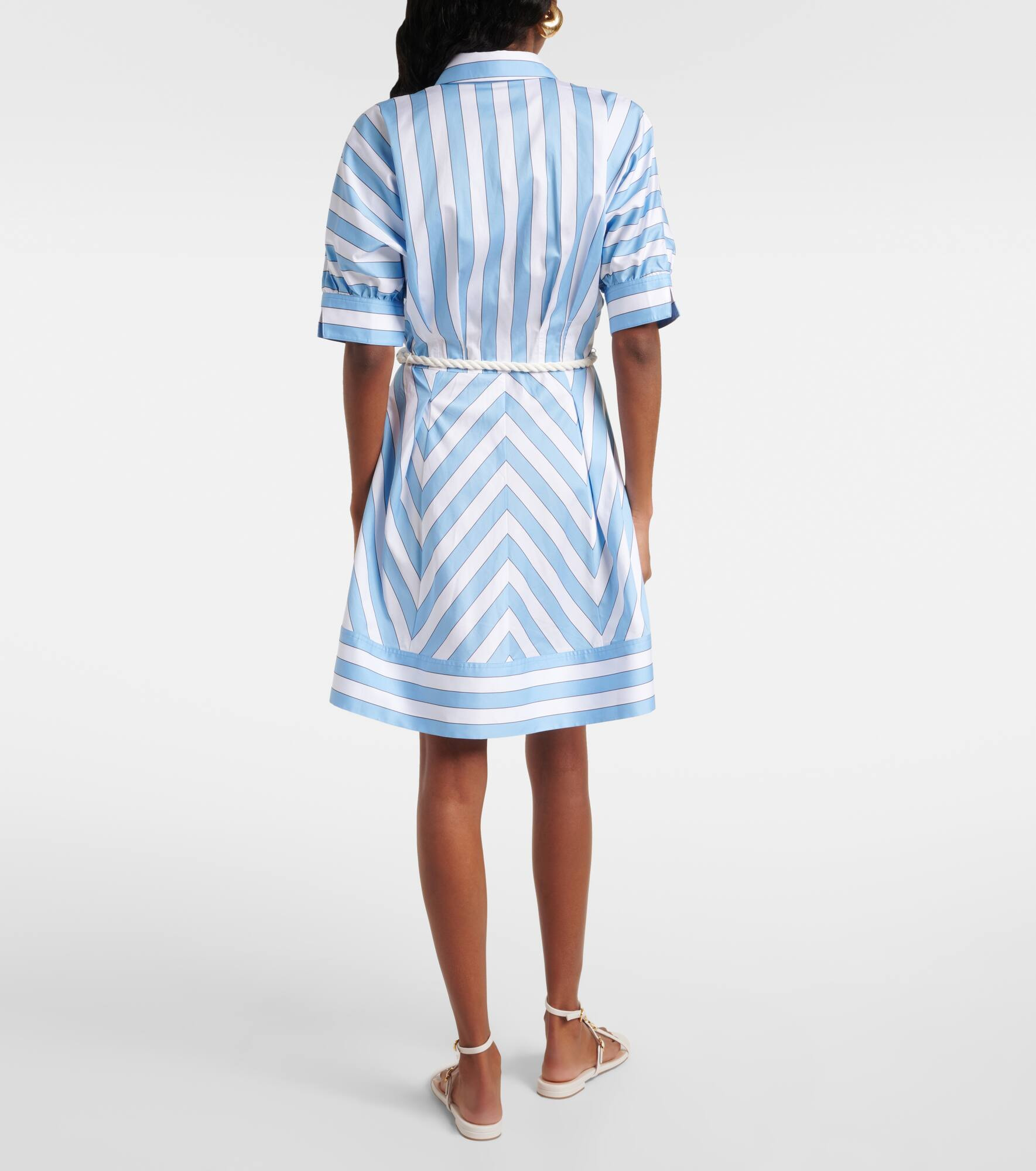 Nilah striped cotton minidress - 3