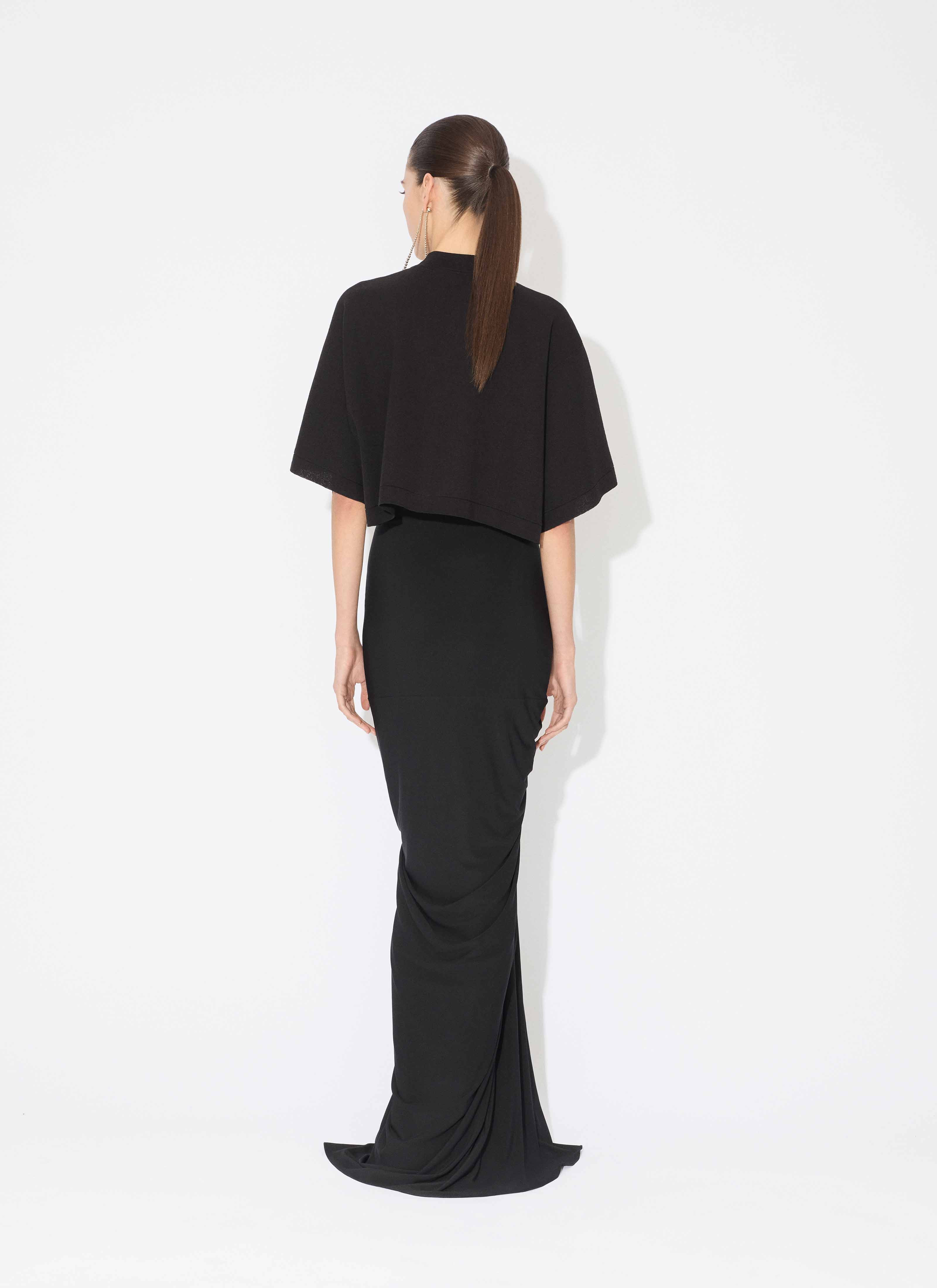 SOFT JERSEY DRAPED SKIRT - 3