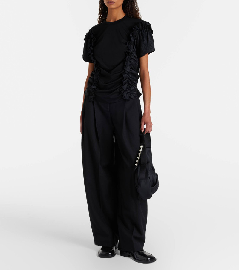 Noir Kei Ninomiya Ruffled cotton top outlook