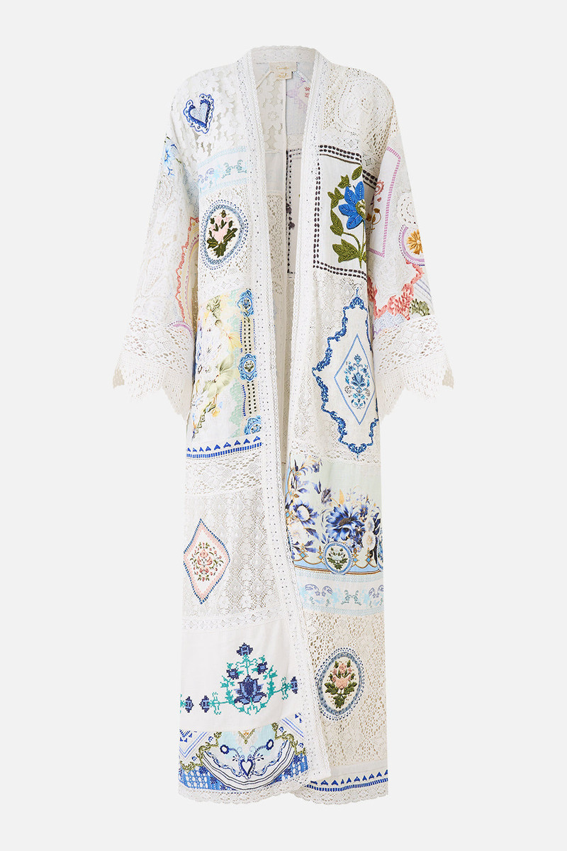 FLARE SLEEVE LONG ROBE 1