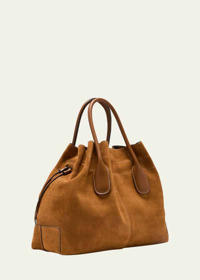 Tod's Drawstring Suede & Leather Top-Handle Bag outlook