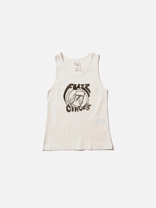 Elsie Fuzz Circus Tank Top Offwhite - 1