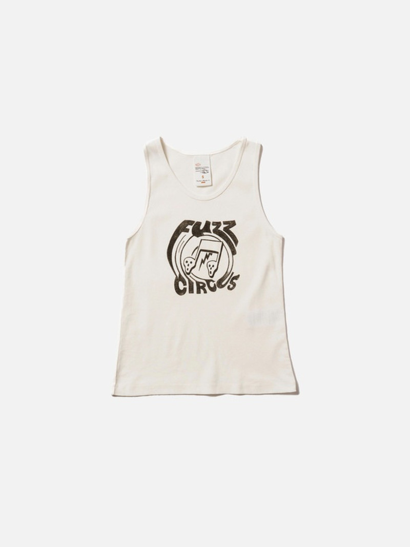 Elsie Fuzz Circus Tank Top Offwhite 1