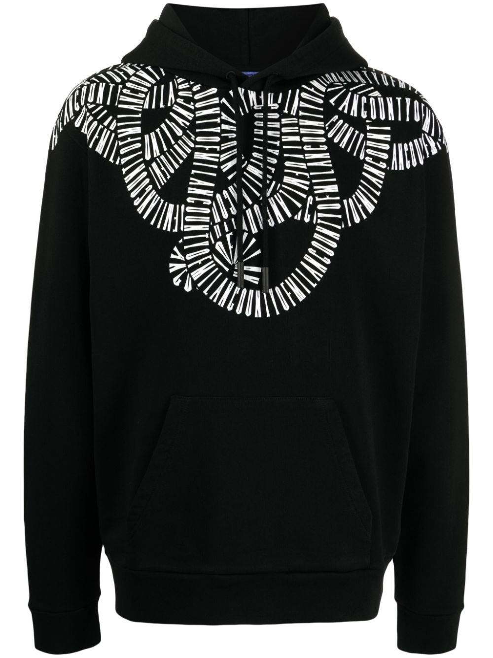 Snake Wings cotton hoodie - 1