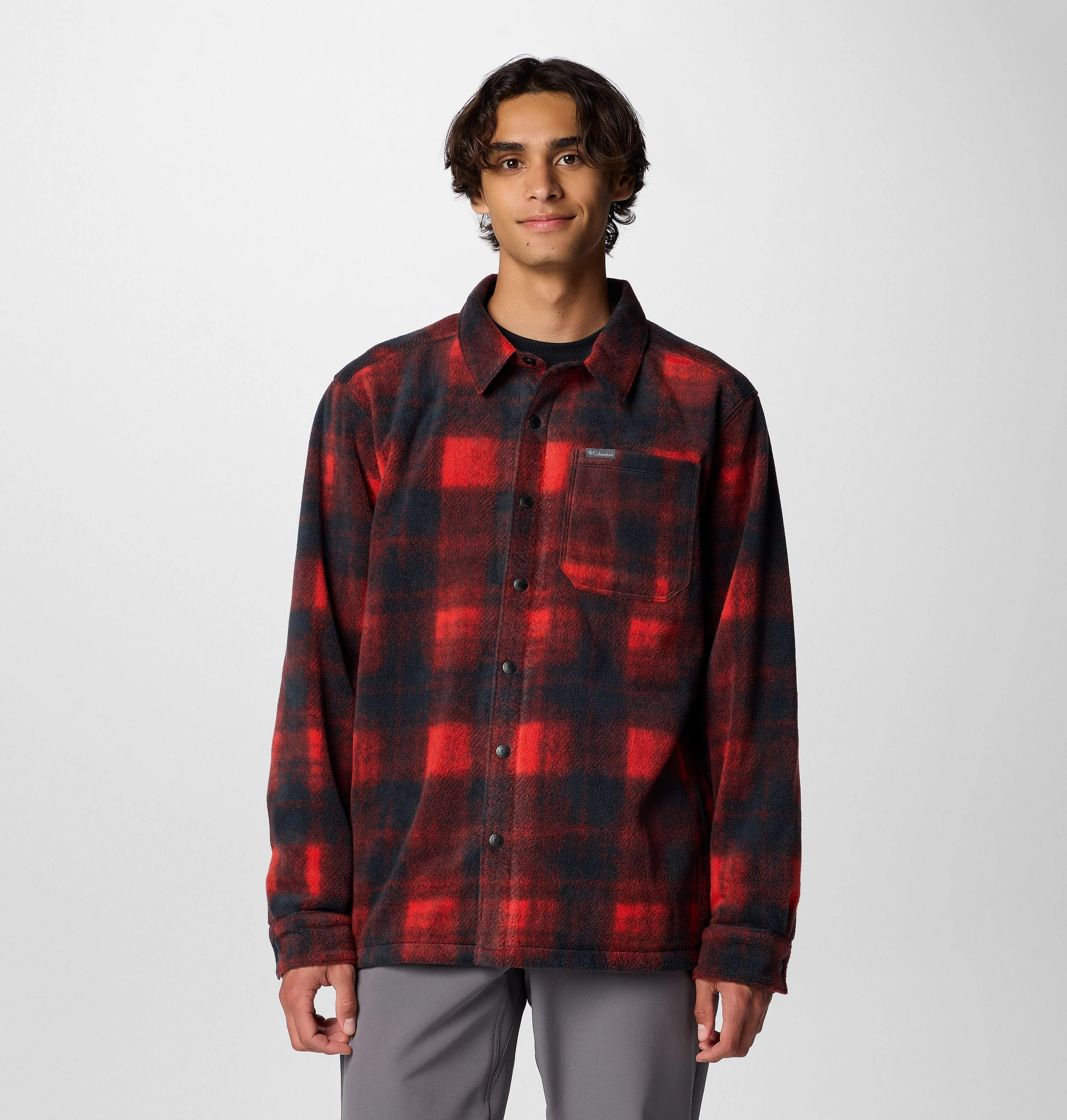 Men's Steens Mountain Printed Fleece Shirt Jacket II - 1