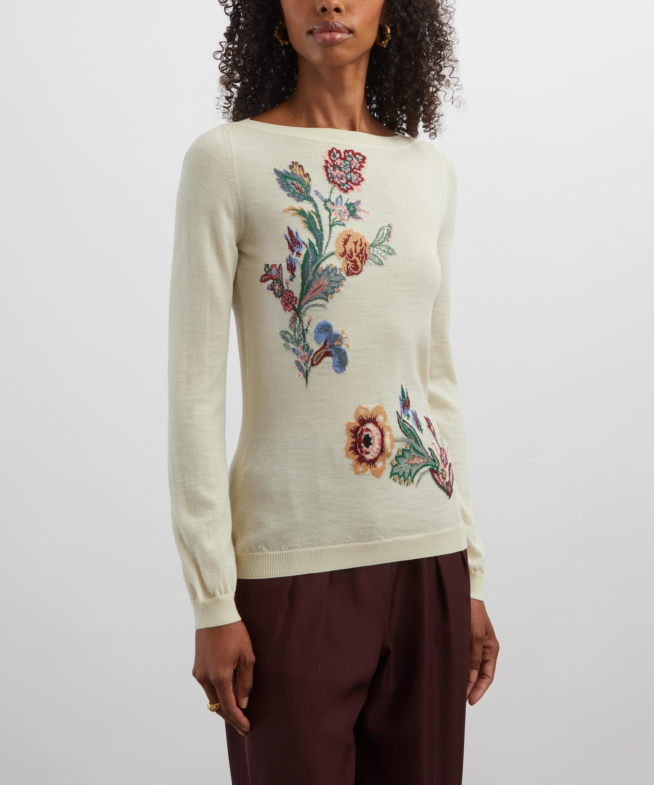 Floral Wool-Blend Jacquard Jumper - 3