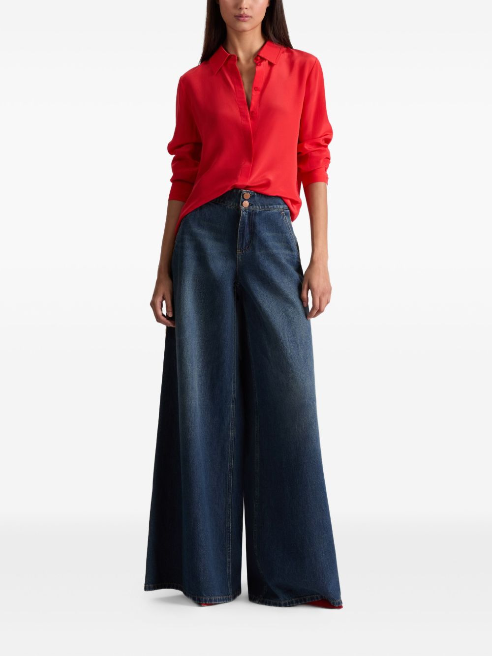silk blouse - 2