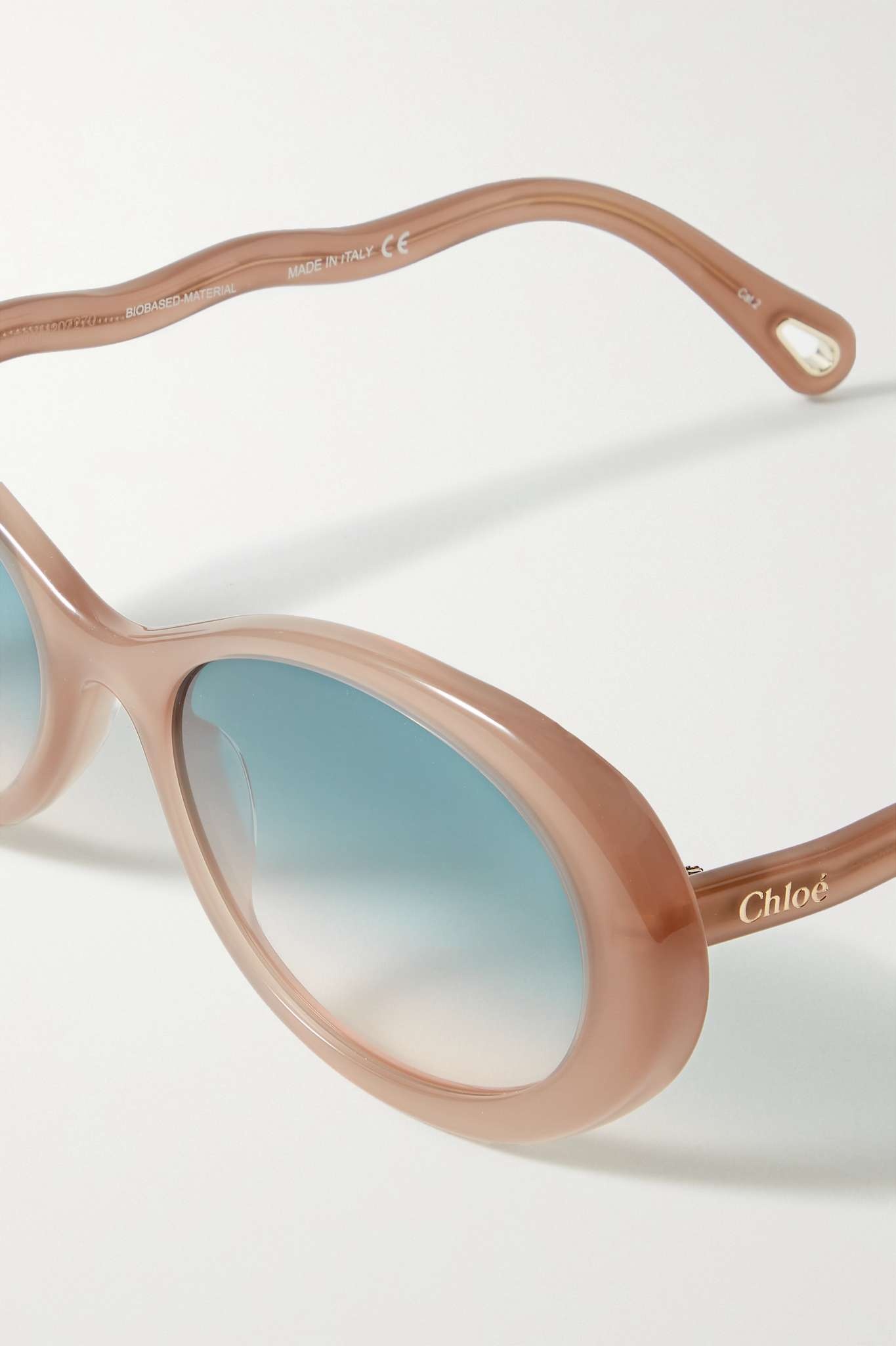 Zelie oval-frame acetate sunglasses - 4