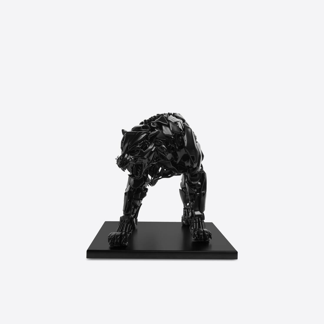 Tiger Sculpture  in Black - 5