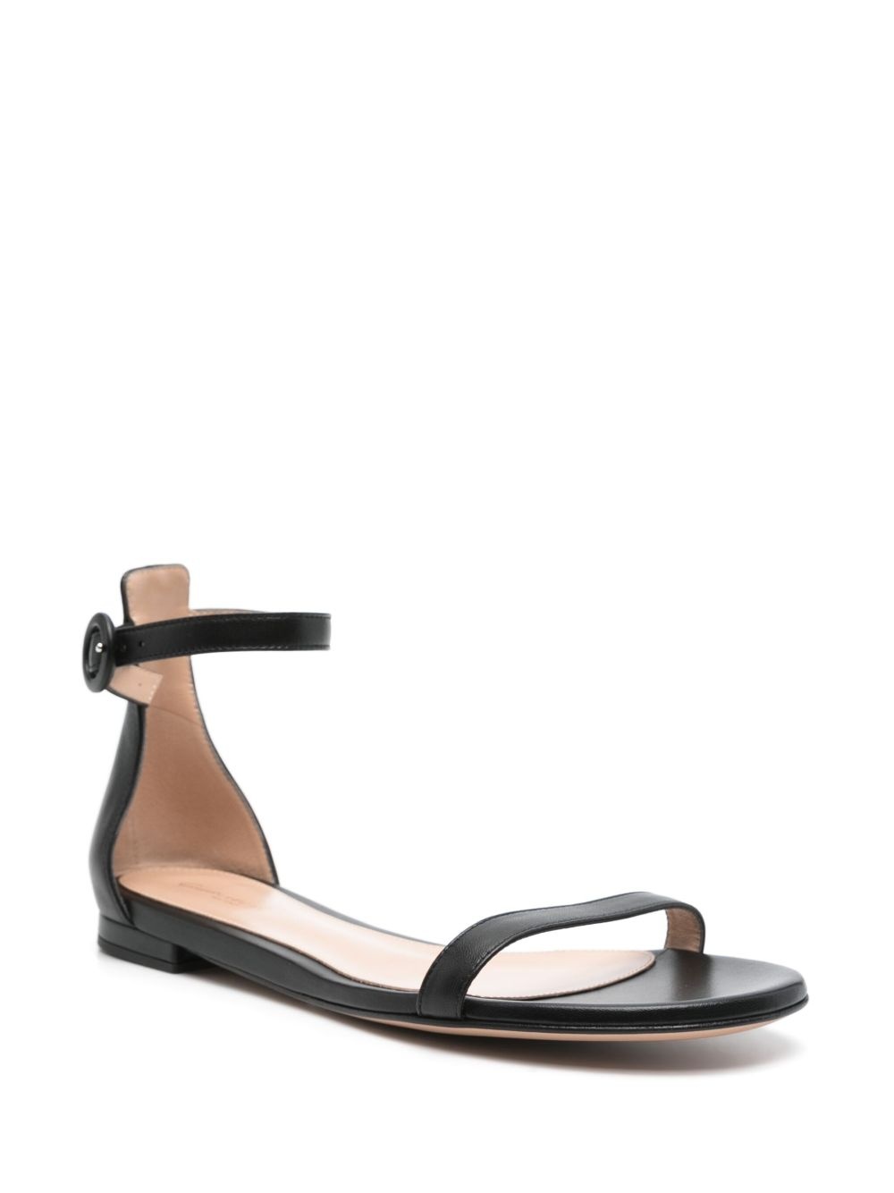 leather flat sandals - 2