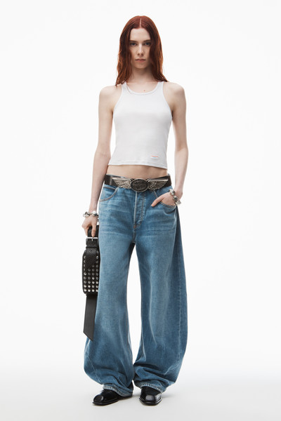 Alexander Wang low-rise rounded oversized jeans outlook