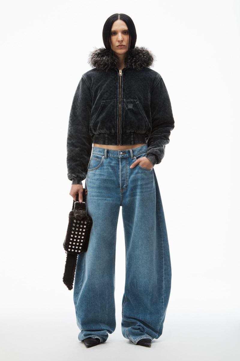Alexander Wang low-rise rounded oversized jeans outlook