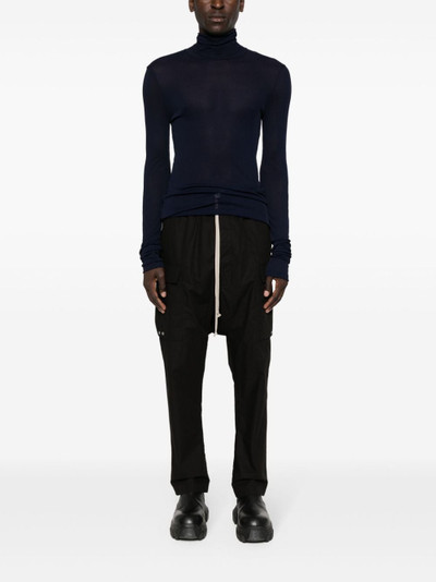 Rick Owens drop-crotch cargo trousers outlook